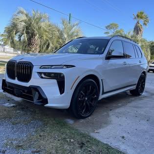 Clean white SUV after detailing